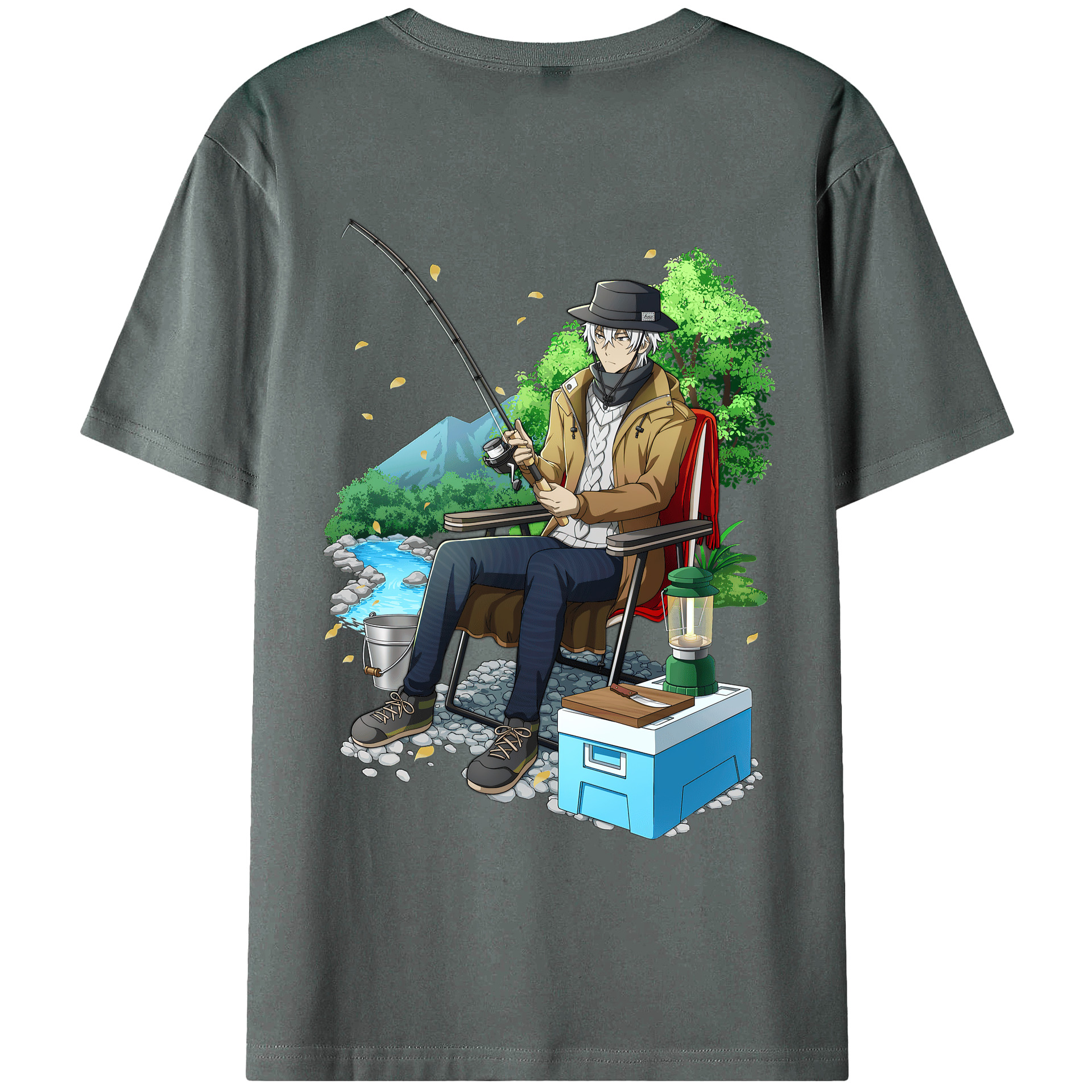 （画像用） 文豪ストレイドッグス Bungo Stray Dogs 綿100％ メンズ半袖Tシャツ（バックプリント） 通気性
